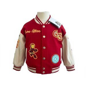 Marvel Iron Man Toddler Bomber Jacket Size 2T New